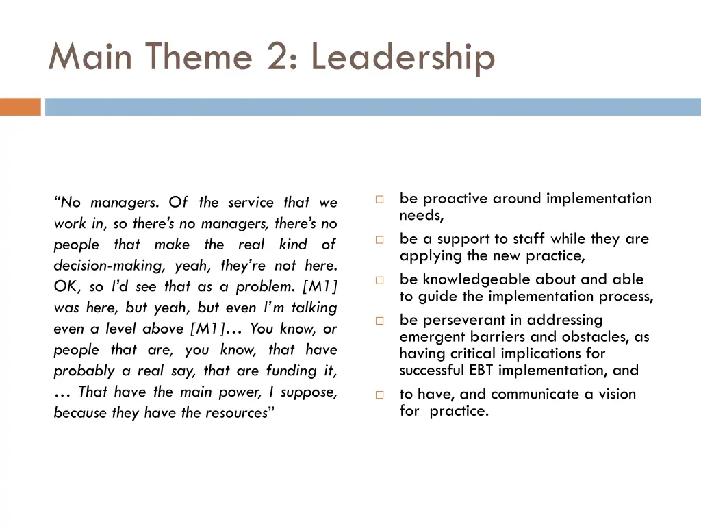 main theme 2 leadership