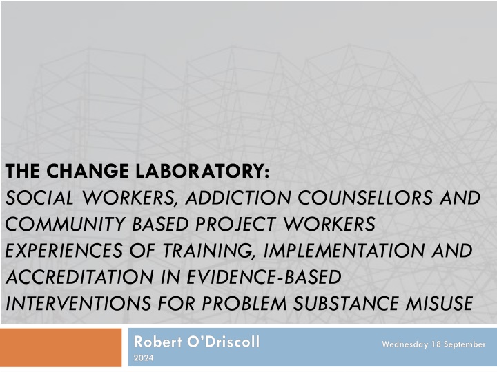 the change laboratory social workers addiction