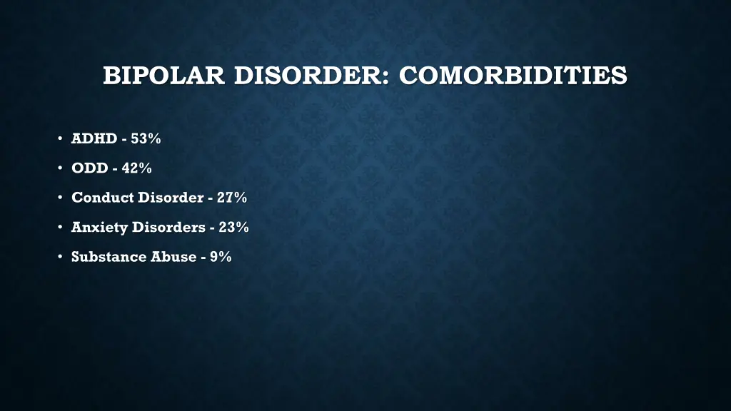 bipolar disorder comorbidities