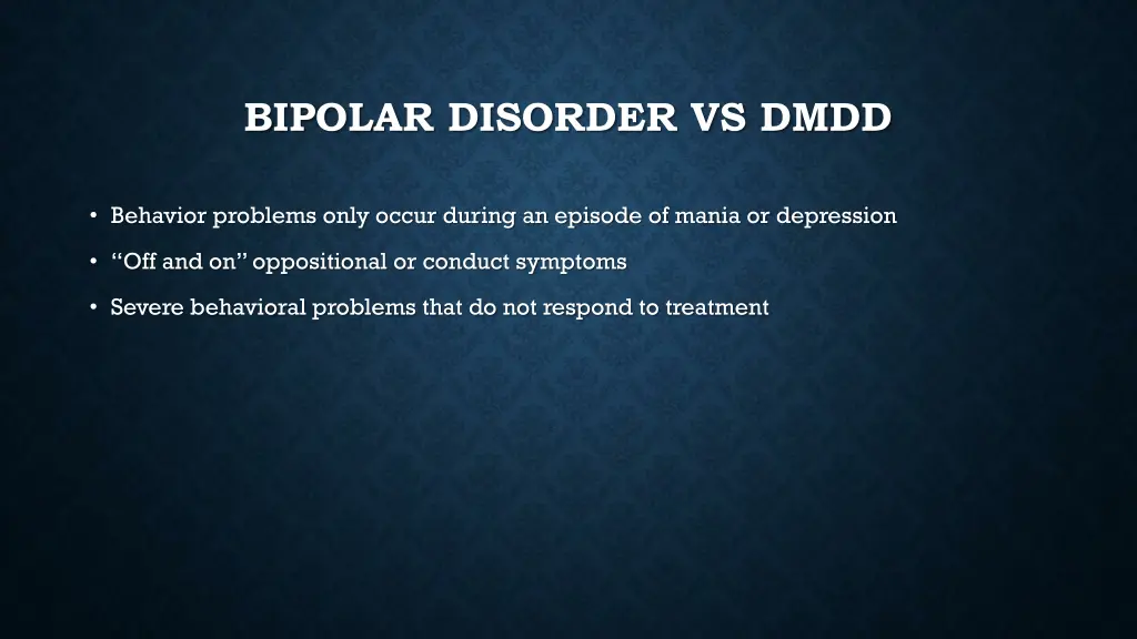 bipolar disorder vs dmdd