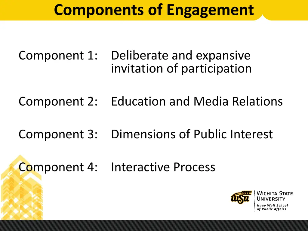 components of engagement