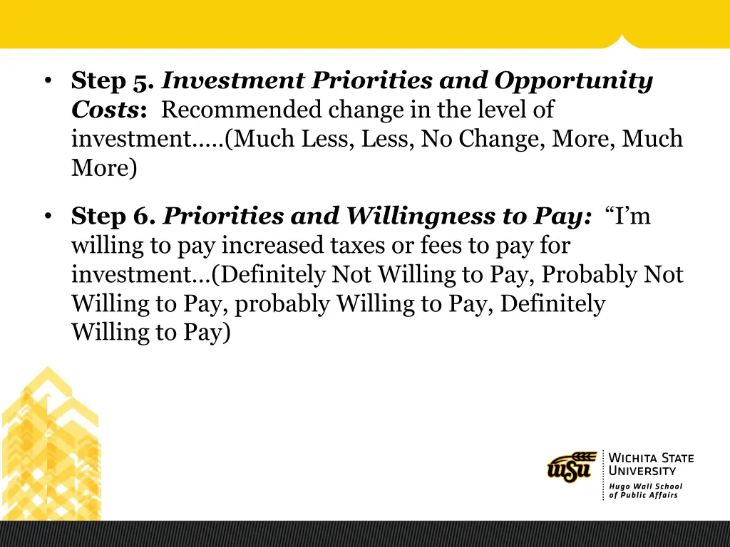 step 5 investment priorities and opportunity