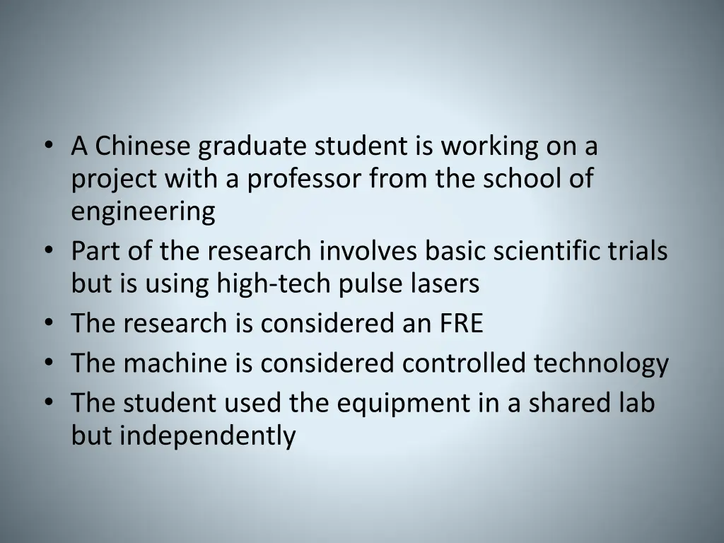 a chinese graduate student is working