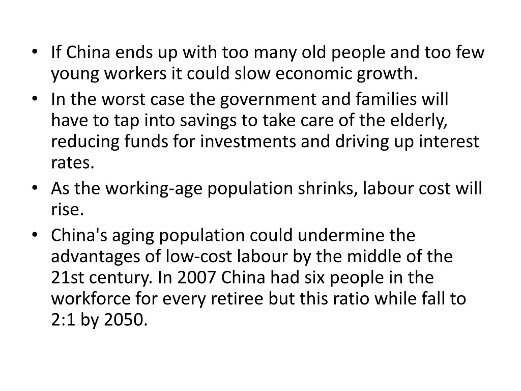 if china ends up with too many old people