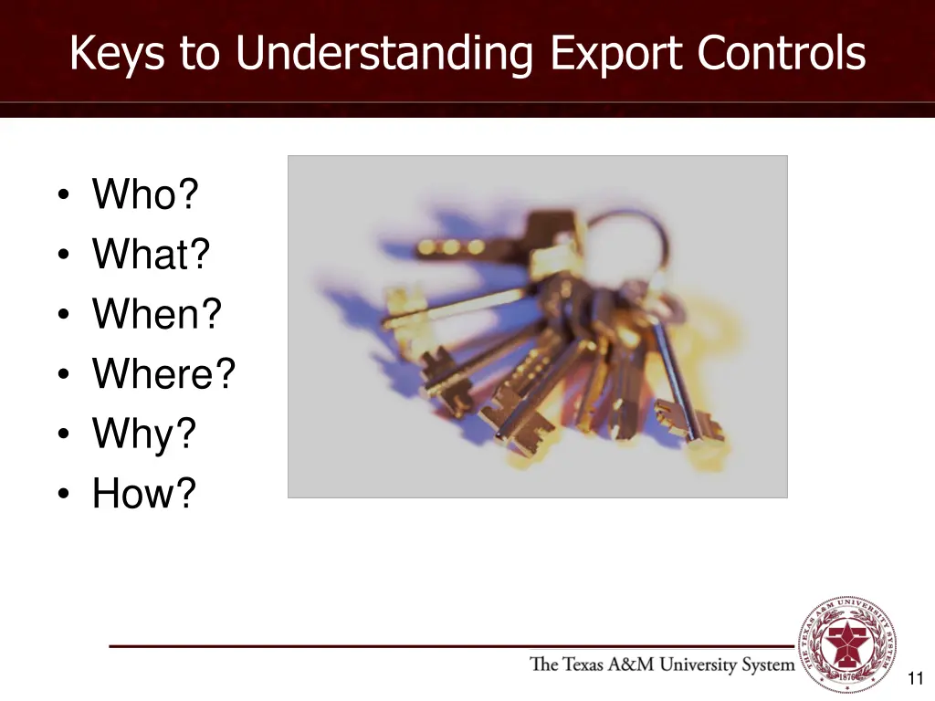 keys to understanding export controls