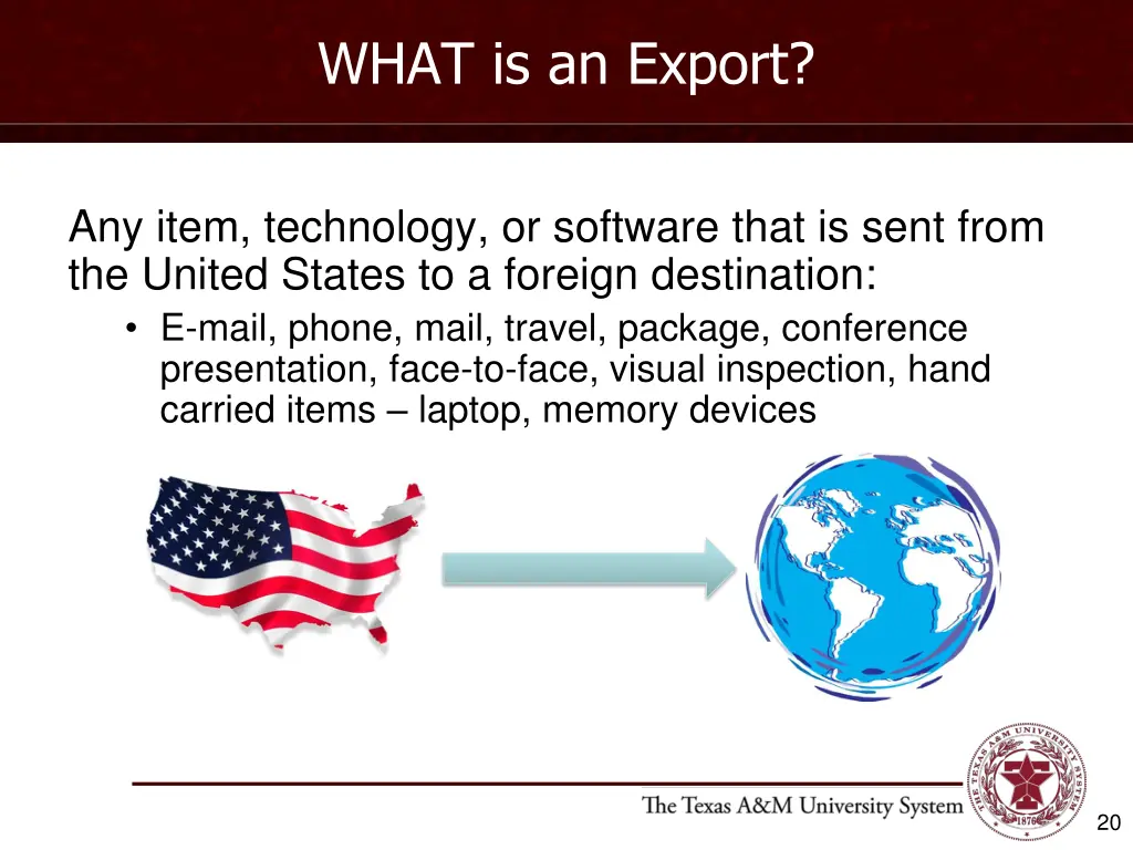 what is an export