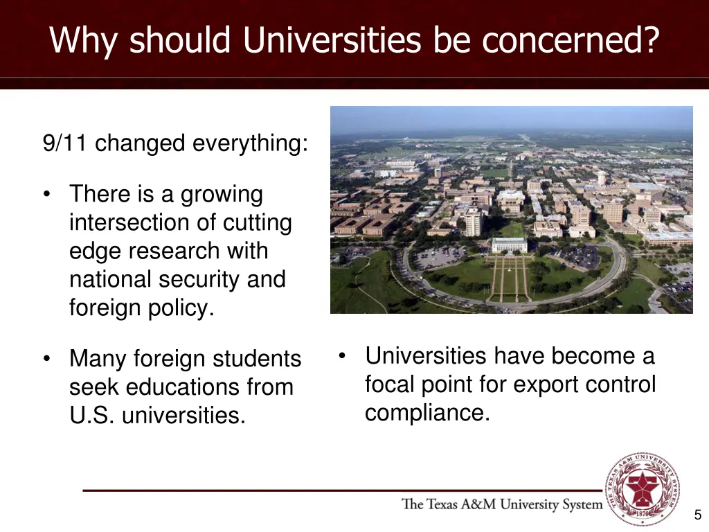 why should universities be concerned