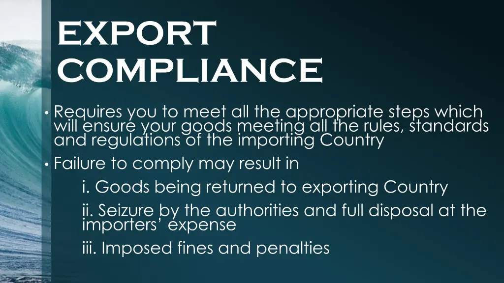 export compliance