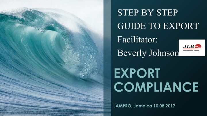 step by step guide to export facilitator beverly