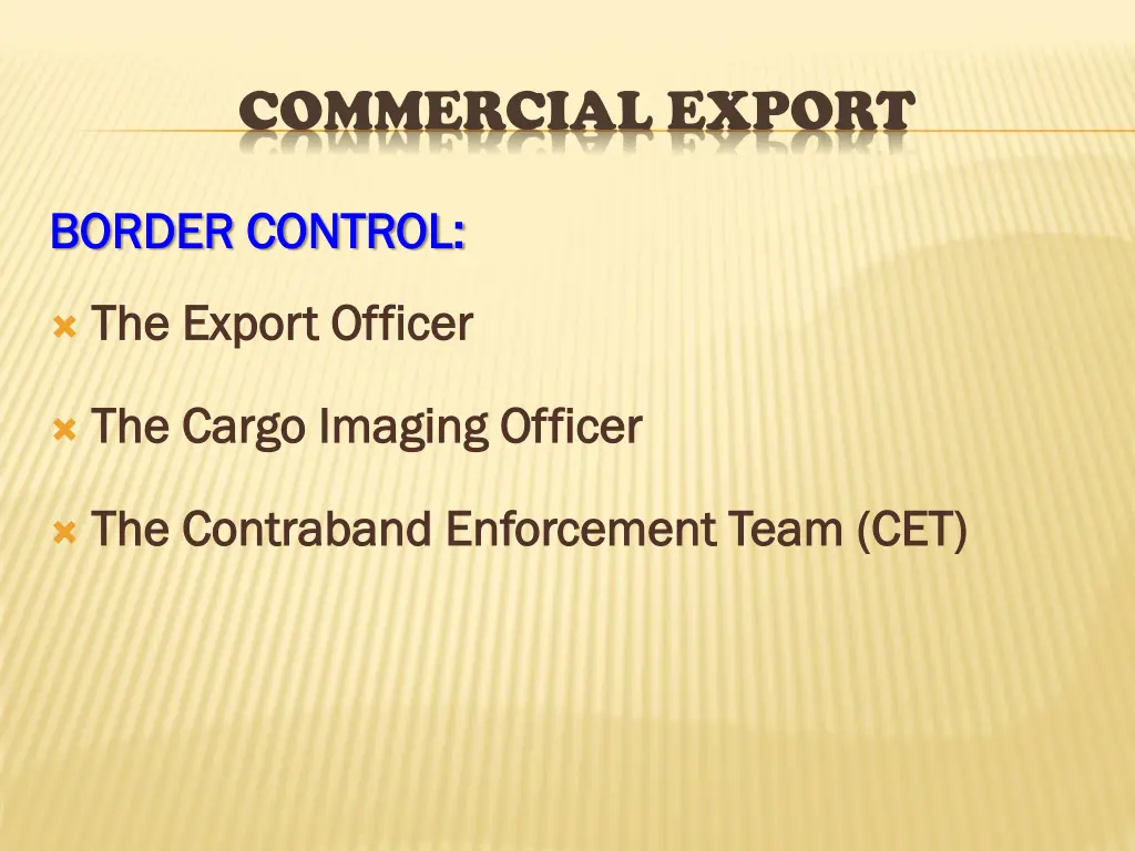 commercial export 10