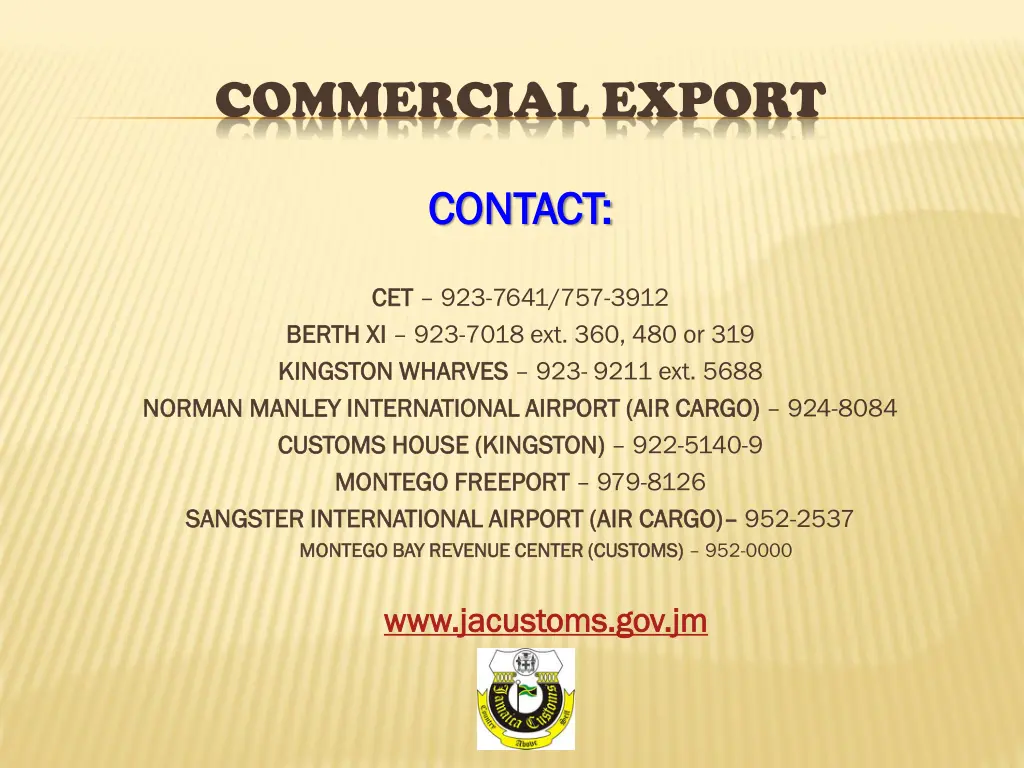 commercial export 11