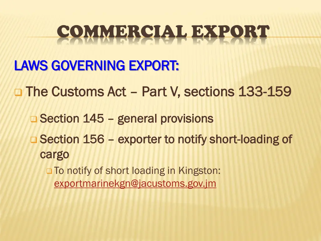 commercial export 4