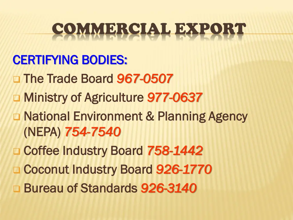 commercial export 5