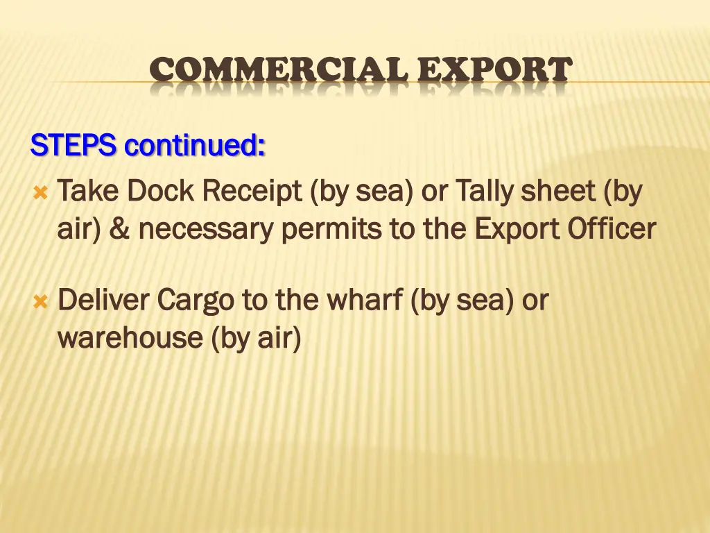 commercial export 8