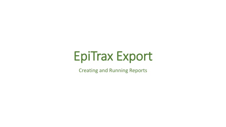 epitrax export epitrax export