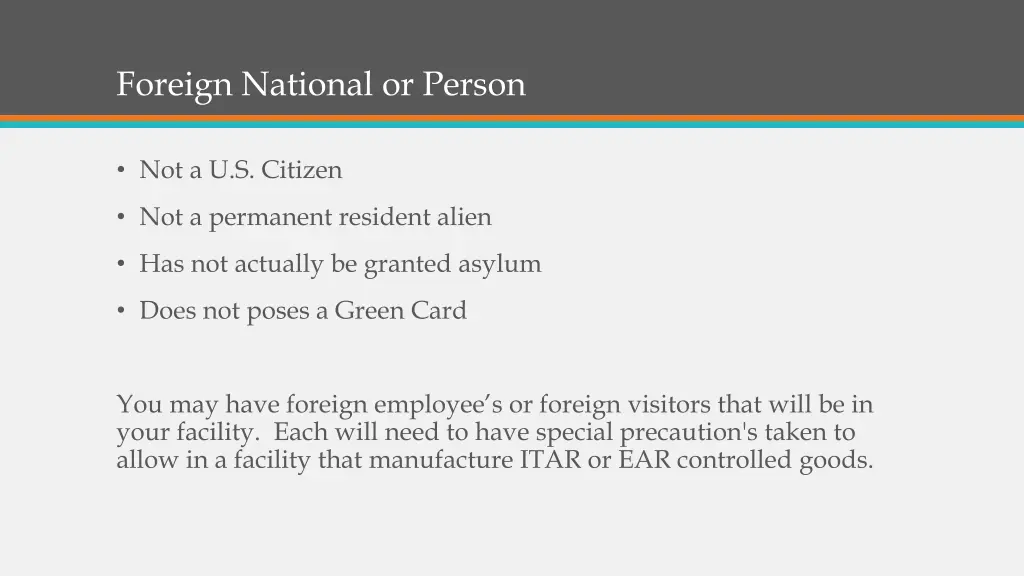 foreign national or person