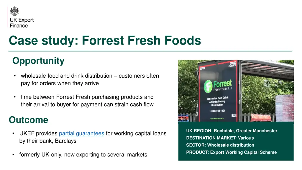 case study forrest fresh foods