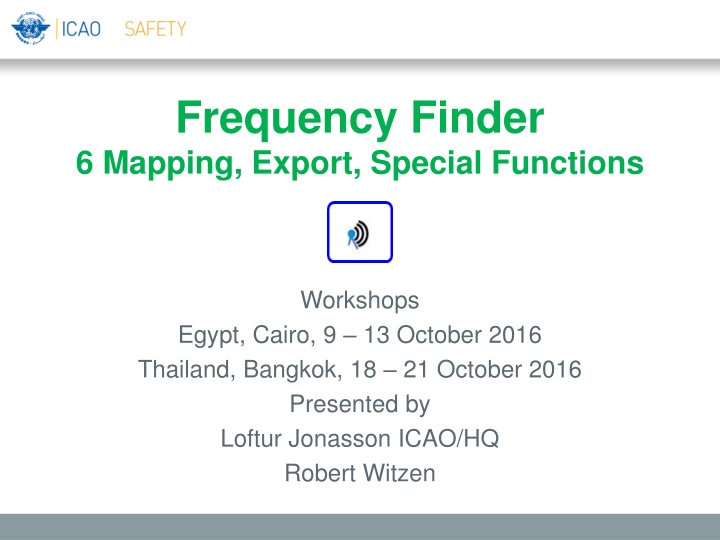 frequency finder 6 mapping export special