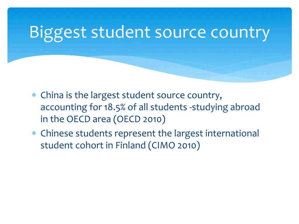 biggest student source country