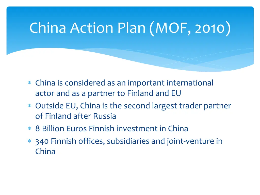 china action plan mof 2010