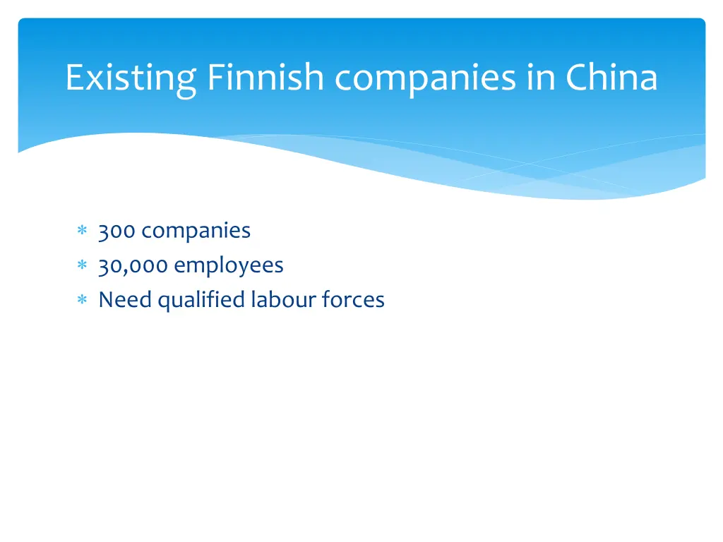 existing finnish companies in china