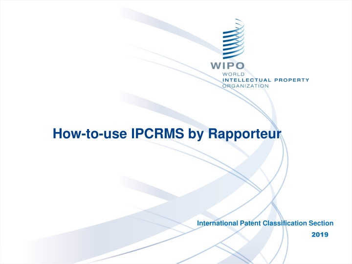 how to use ipcrms by rapporteur