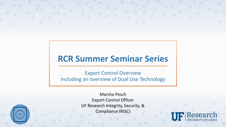 rcr summer seminar series