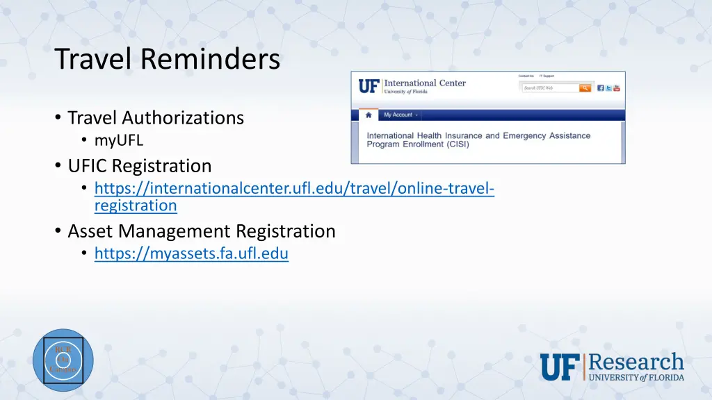 travel reminders