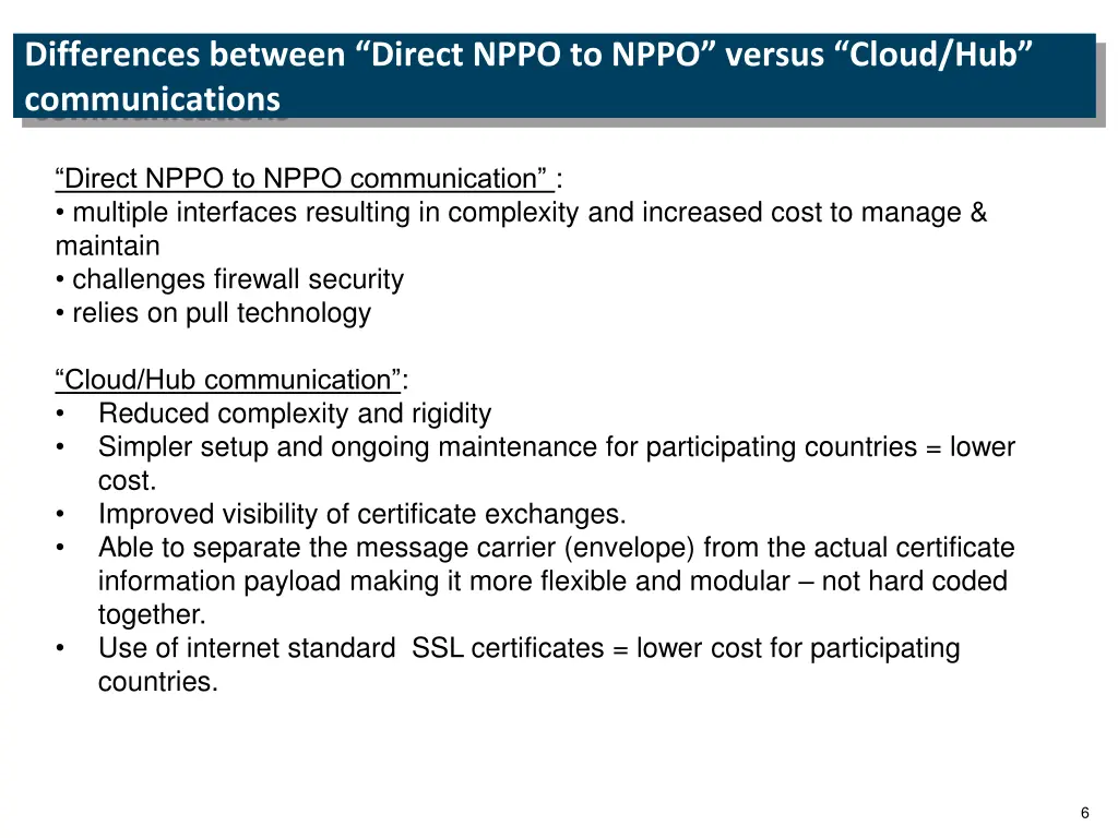 differences between direct nppo to nppo versus