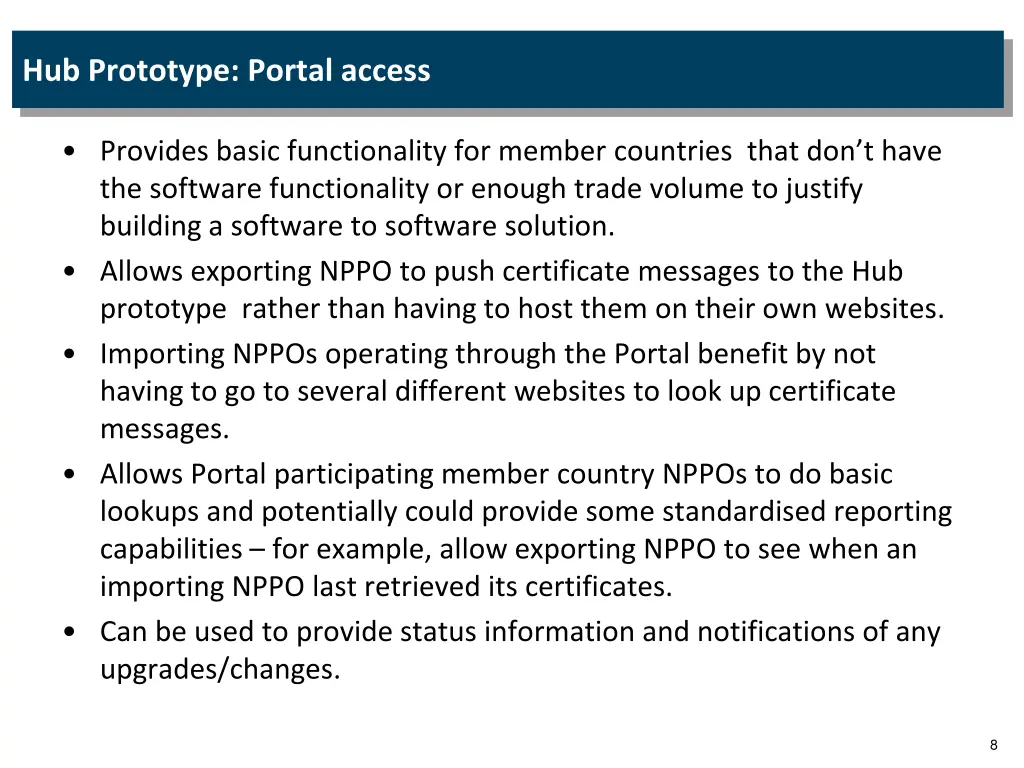 hub prototype portal access