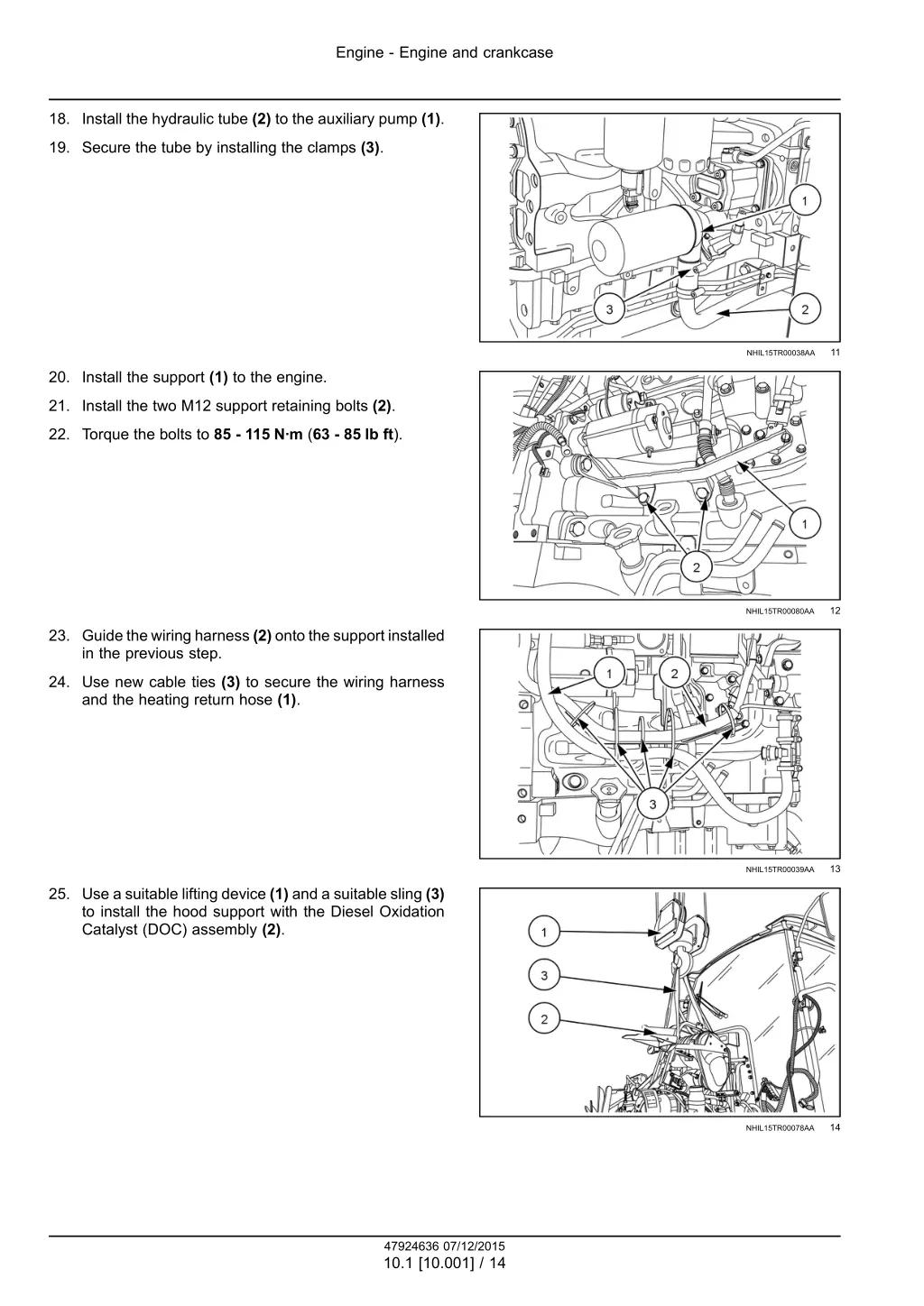 engine engine and crankcase 11