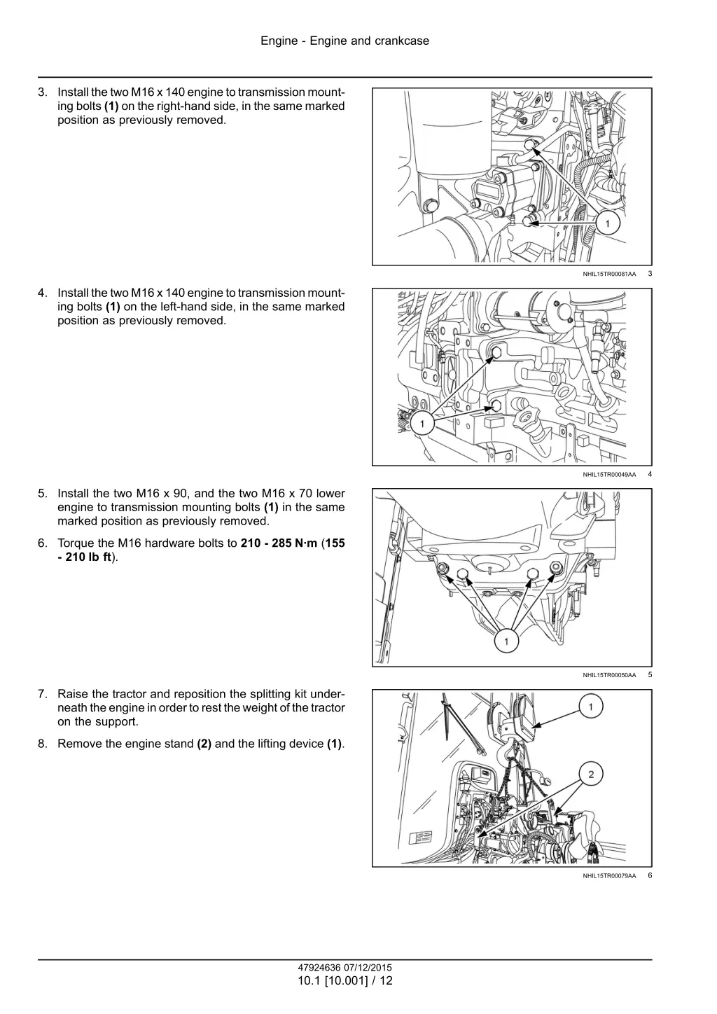 engine engine and crankcase 9