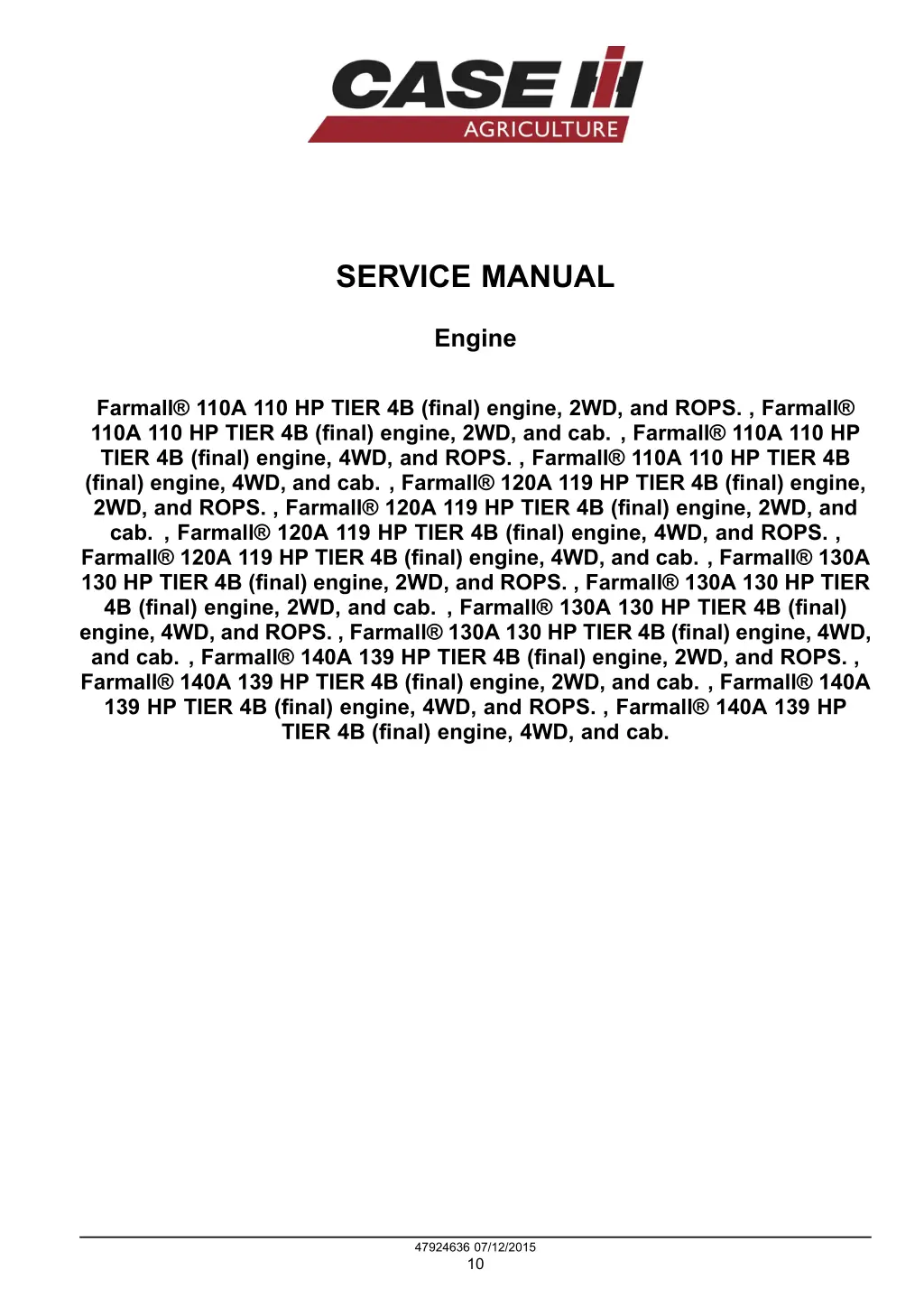 service manual 1