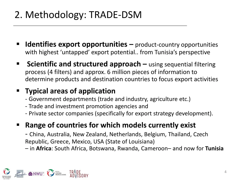 2 methodology trade dsm