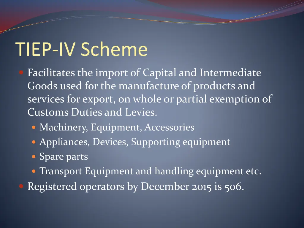 tiep iv scheme