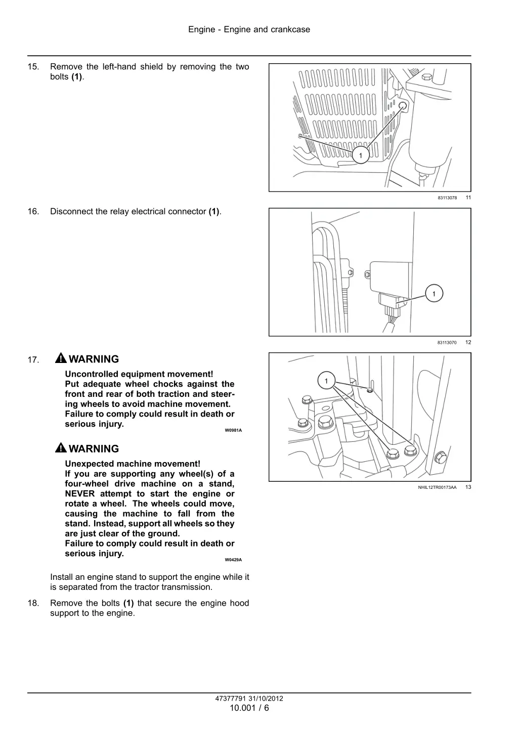 engine engine and crankcase 3