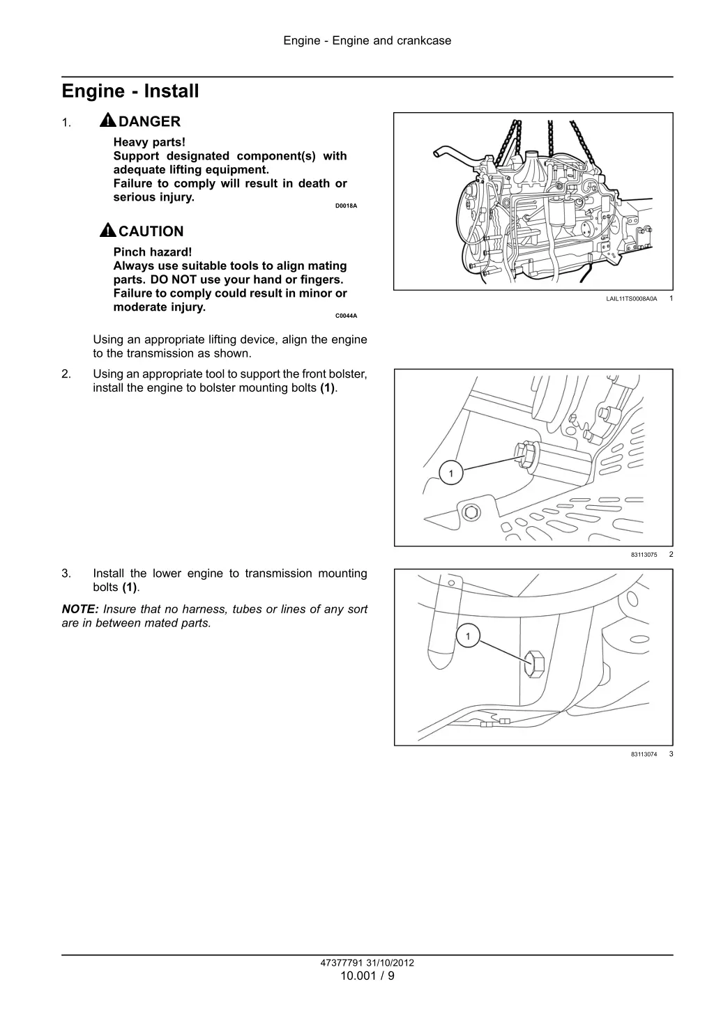 engine engine and crankcase 6