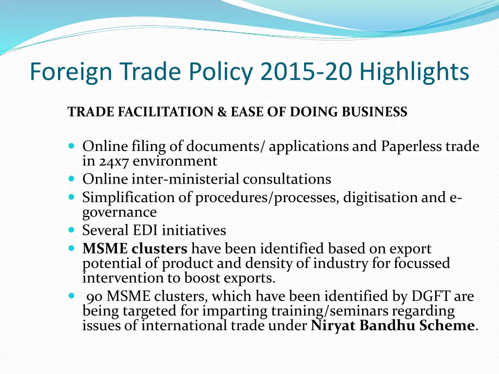 foreign trade policy 2015 20 highlights 1