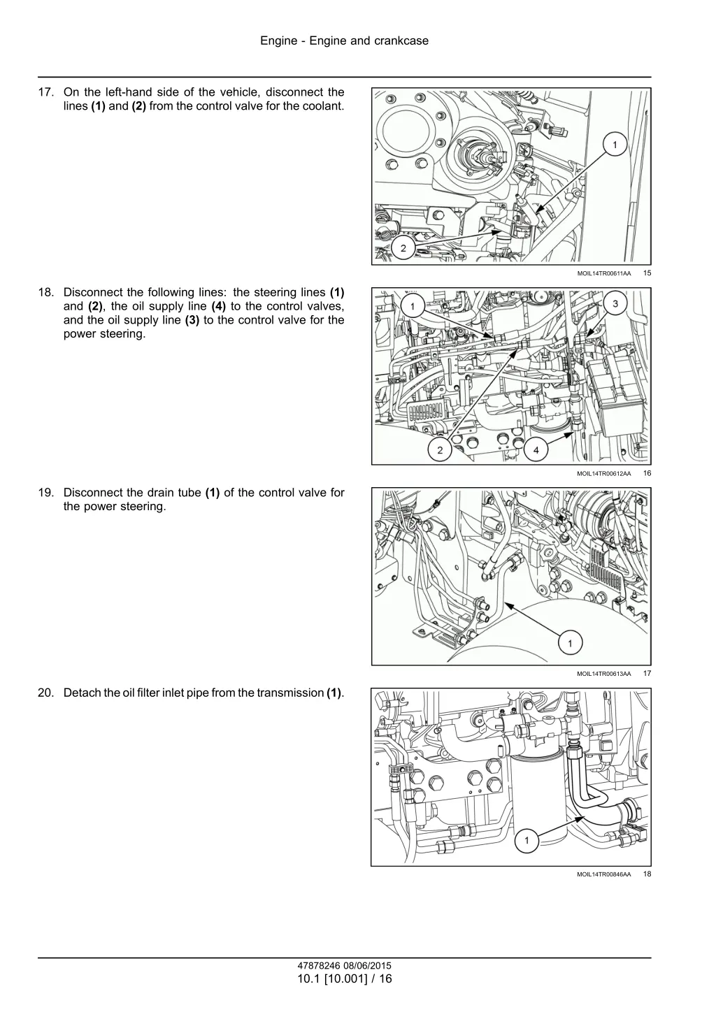 engine engine and crankcase 13