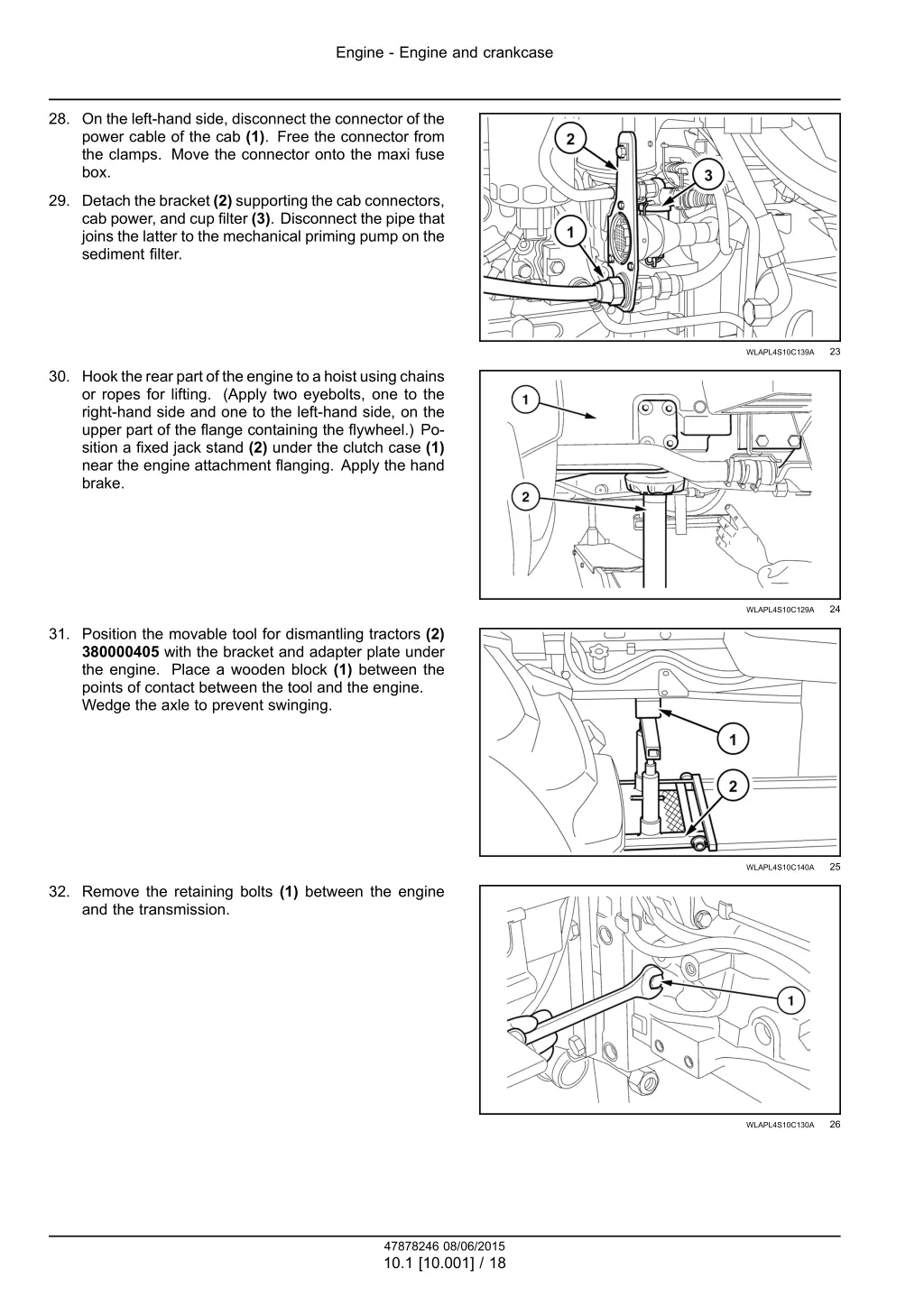 engine engine and crankcase 15