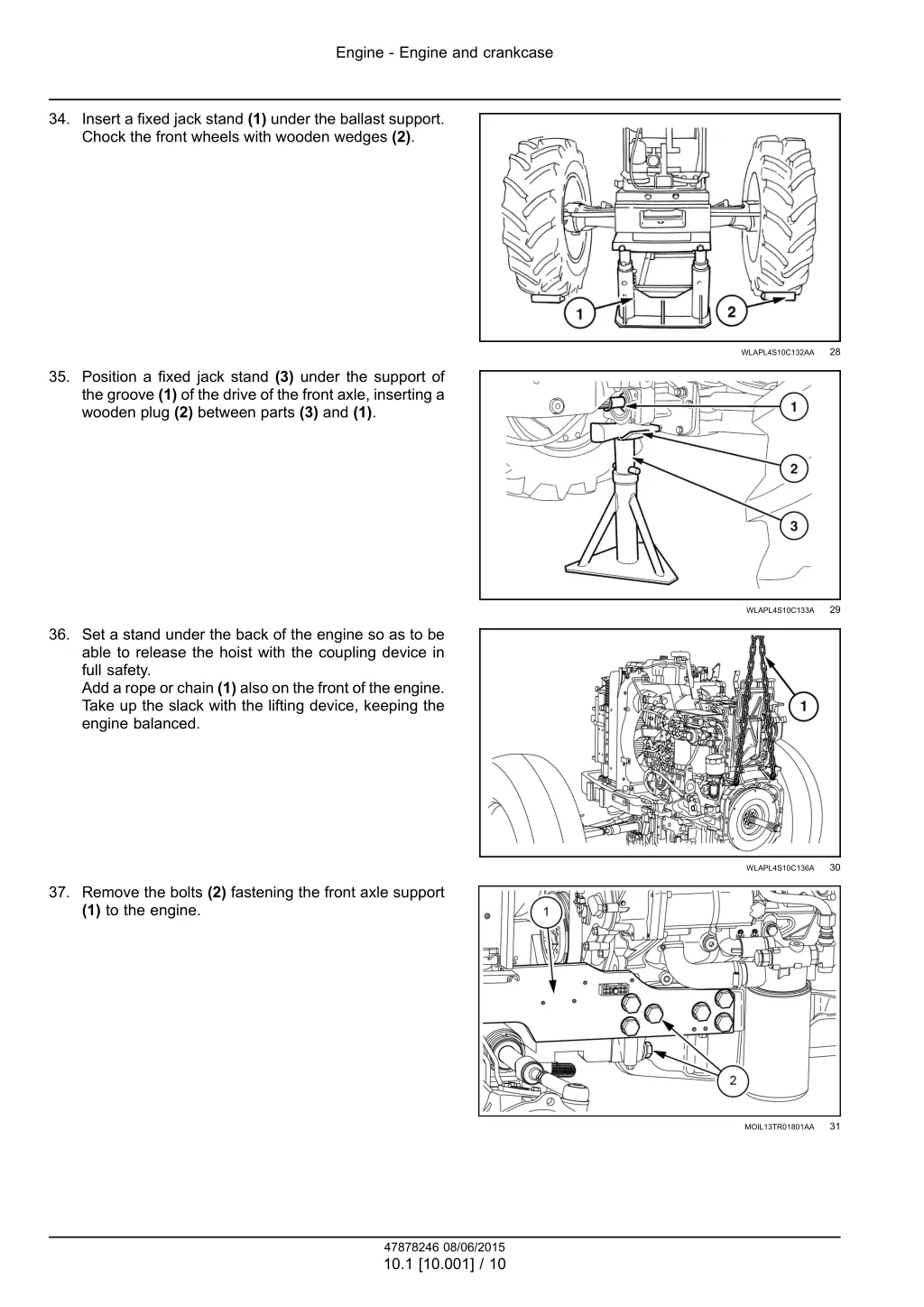 engine engine and crankcase 7