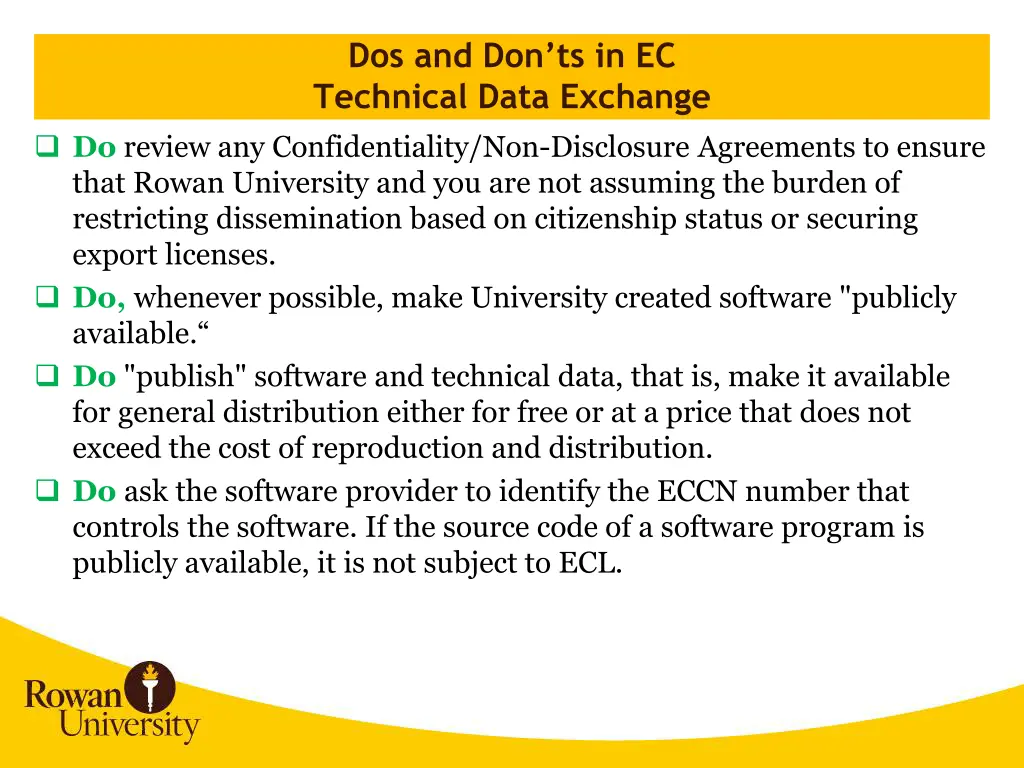 dos and don ts in ec technical data exchange 1