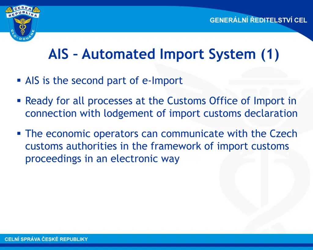 ais automated import system 1