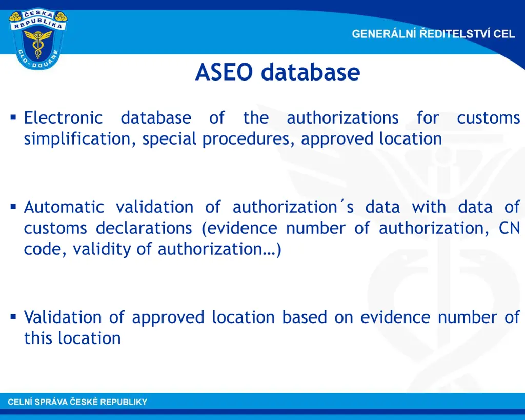 aseo database