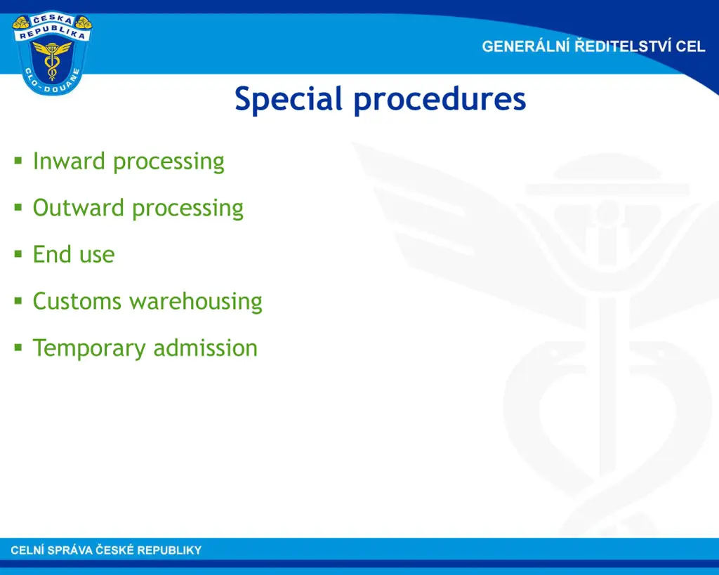 special procedures