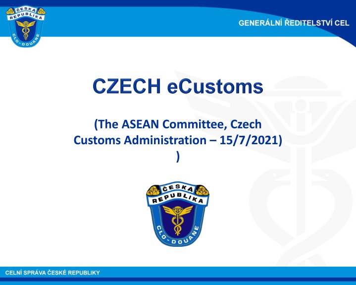 the asean committee czech customs administration