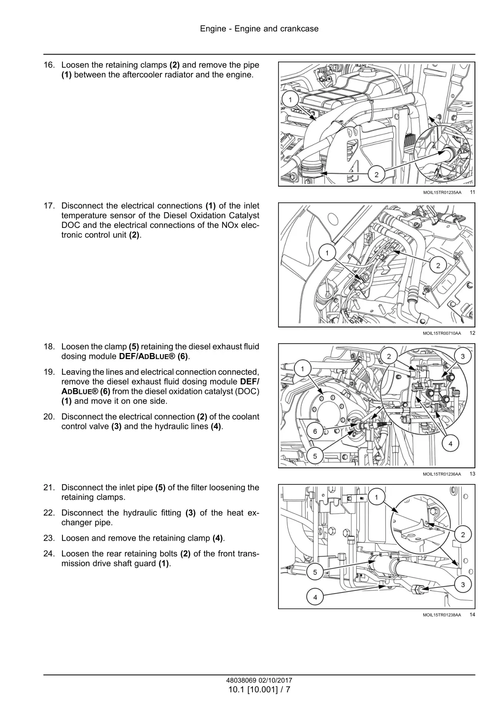 engine engine and crankcase 4