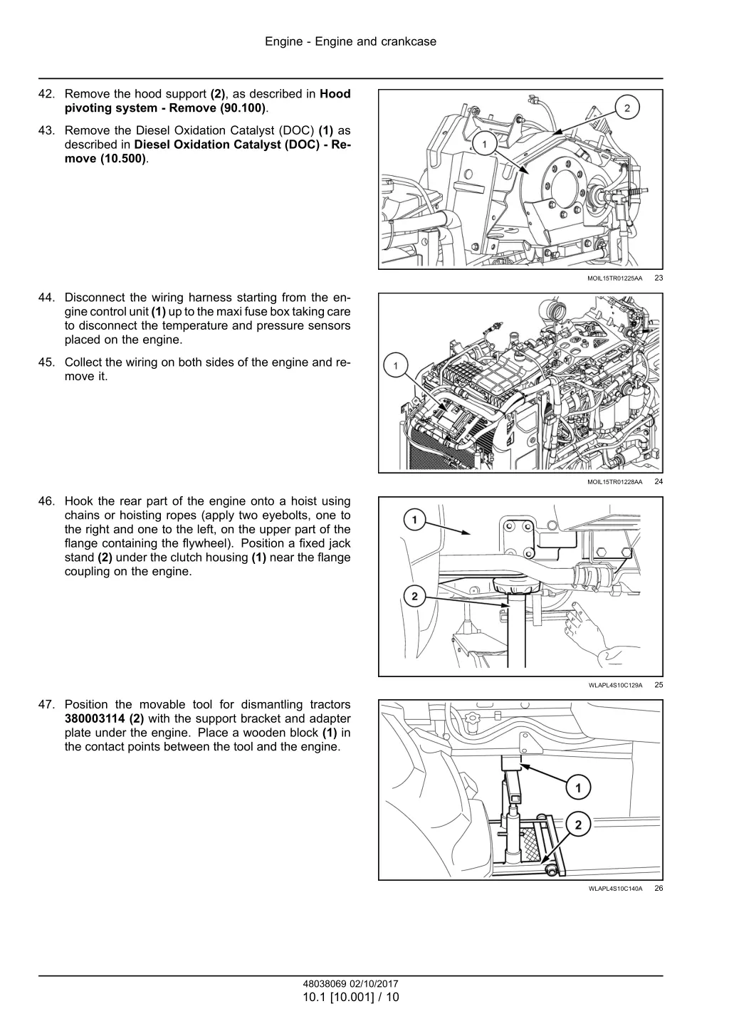 engine engine and crankcase 7