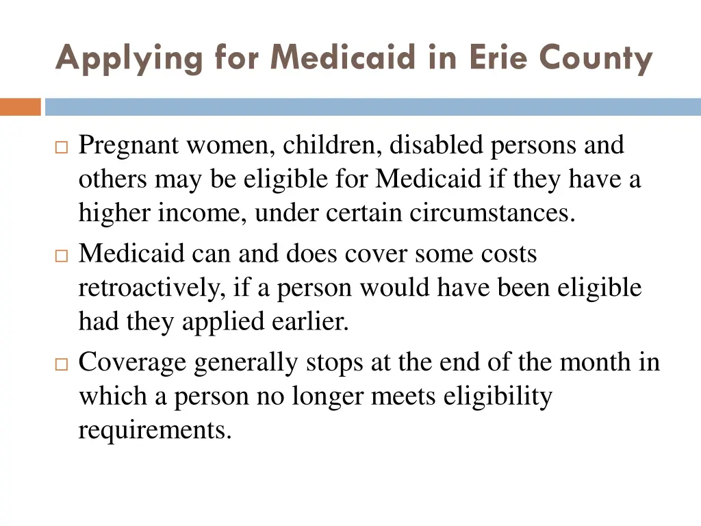 applying for medicaid in erie county