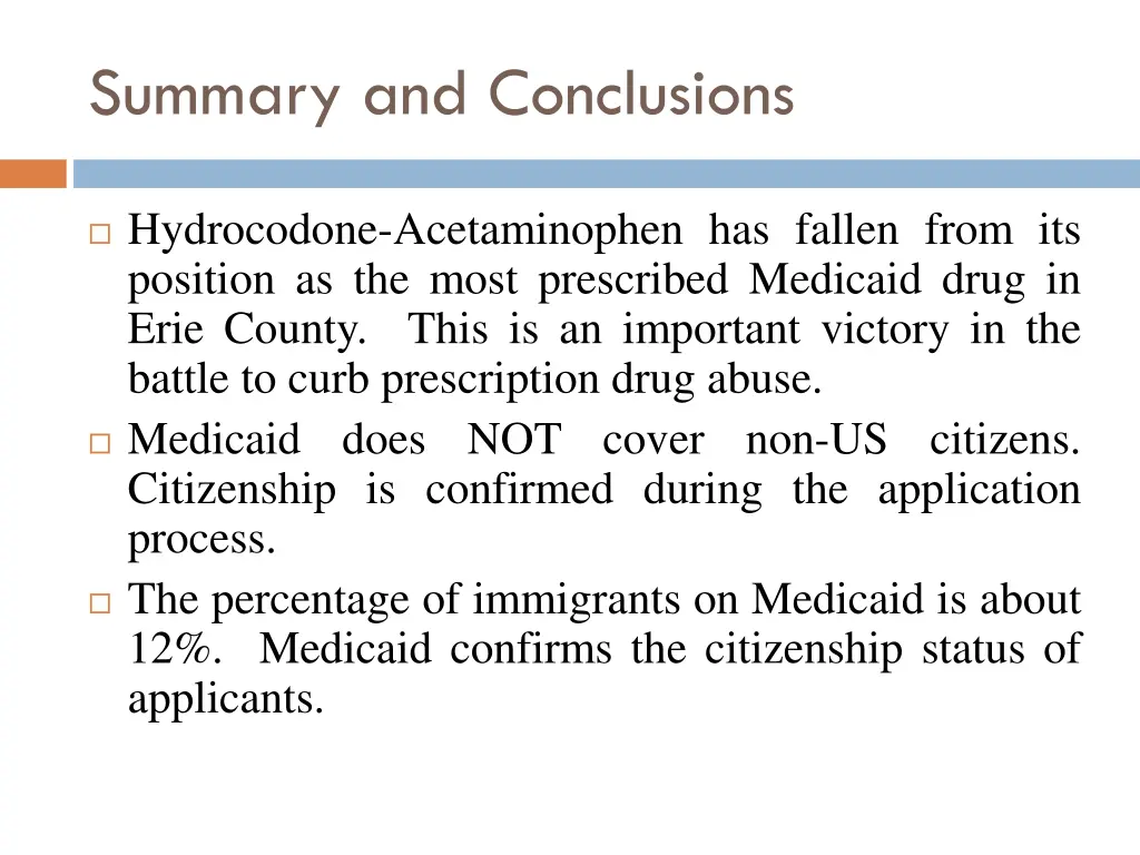 summary and conclusions 1